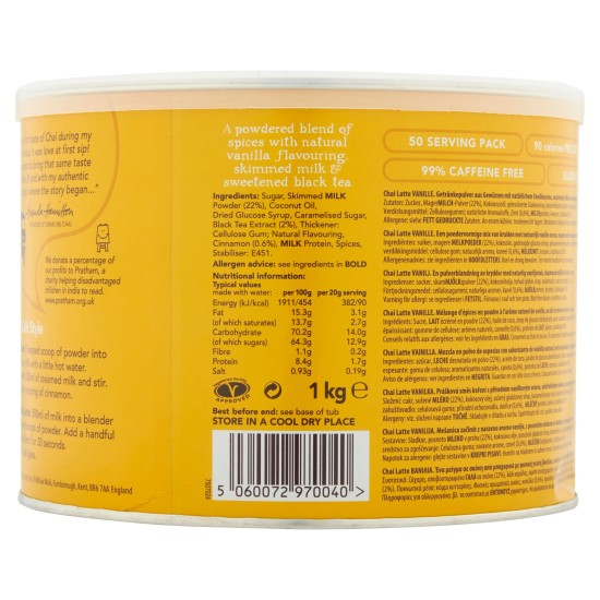 Drink Me Chai Vanilla Chai Latte (4 x 1kg)