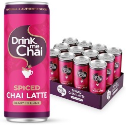 Drink Me Chai Spiced Chai Latte Ready-To-Drink Cans (12 x 250ml)