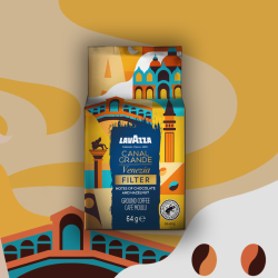 Lavazza Canal Grande Venezia Roast & Ground Filter Coffee (30 x 64g Sachets)