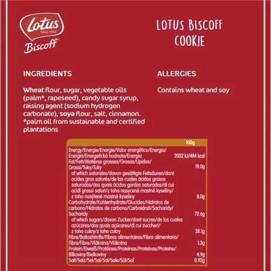 Lotus Biscoff Caramelised Biscuits - Wrapped (300)