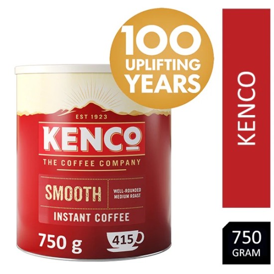 Kenco Smooth Instant Coffee (750g tin) - 415 Cups