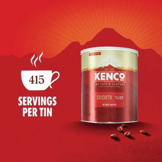 Kenco Smooth Instant Coffee (750g tin) - 415 Cups