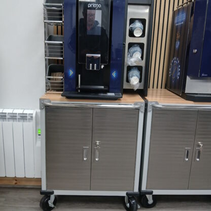 Stainless Steel Workshop Trolley with Granite Sides - Image 4